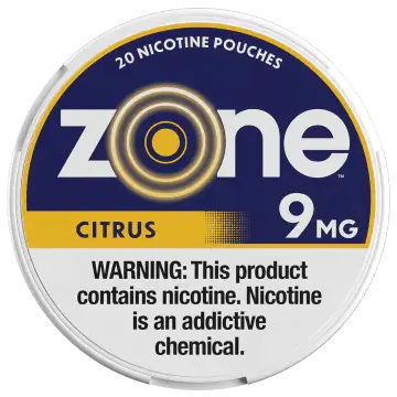 ZONE 9MG CITRUS NICOTINE POUCHES 5CT