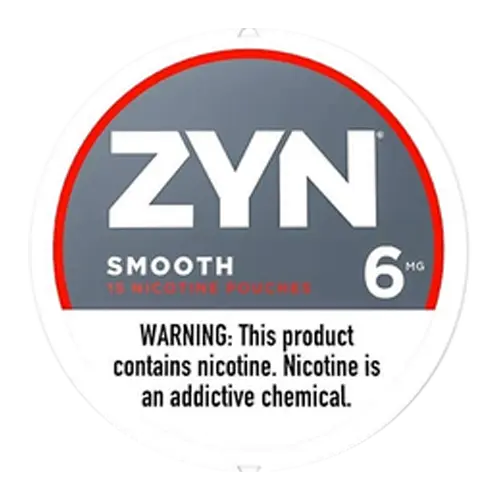 ZYN 6MG SMOOTH NICOTINE POUCHES 5CT - Chase Cash & Carry