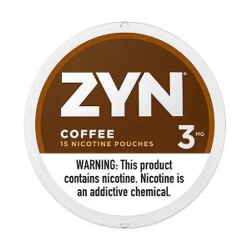 ZYN 3MG COFFEE NICOTINE POUCHES 5CT