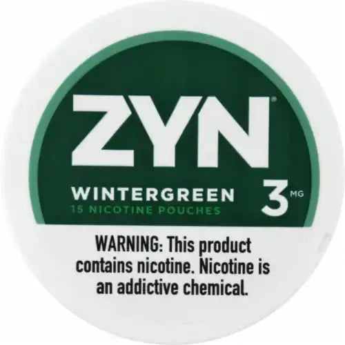 ZYN 3MG WINTERGREEN NICOTINE POUCHES 5CT