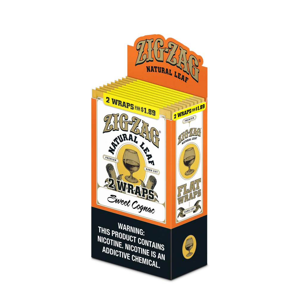 ZIG ZAG WRAP SWEET COGNAC 2/$1.89 10CT
