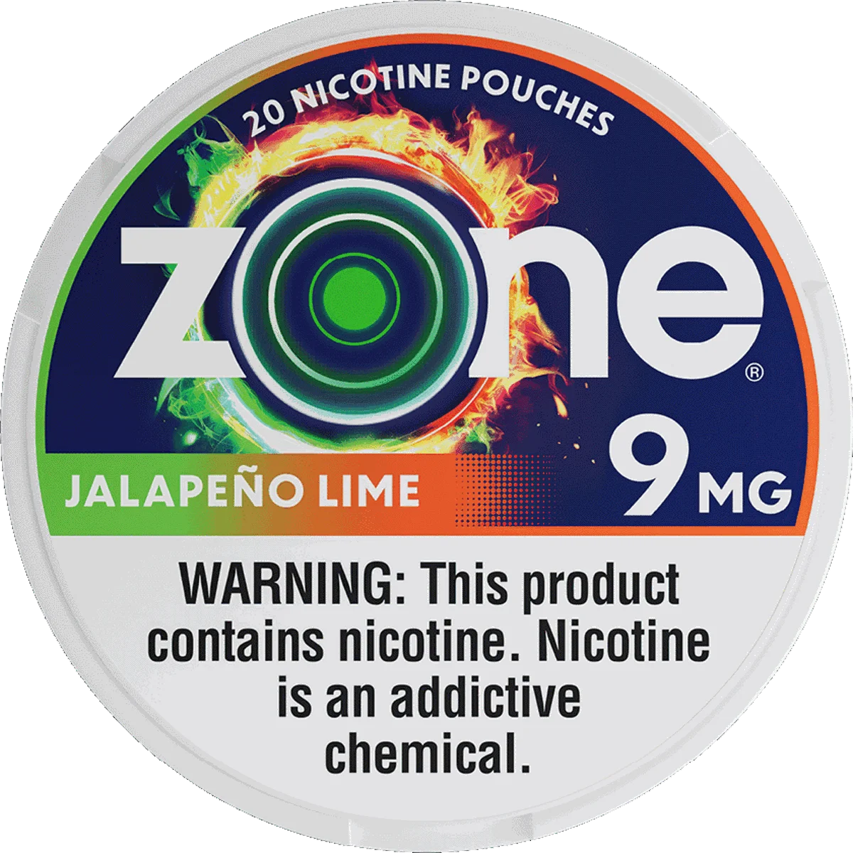 ZONE 9MG JALAPENO LIME NCTN POUCHES 5CT