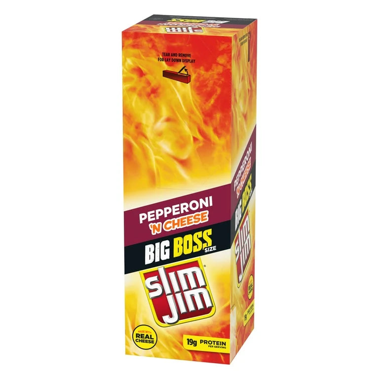SLIM JIM BIG BOSS PEPPERONI N' CHEESE 18CT