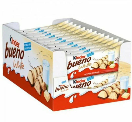 KINDER BUENO BAR WHITE CHOCOLATE 30CT