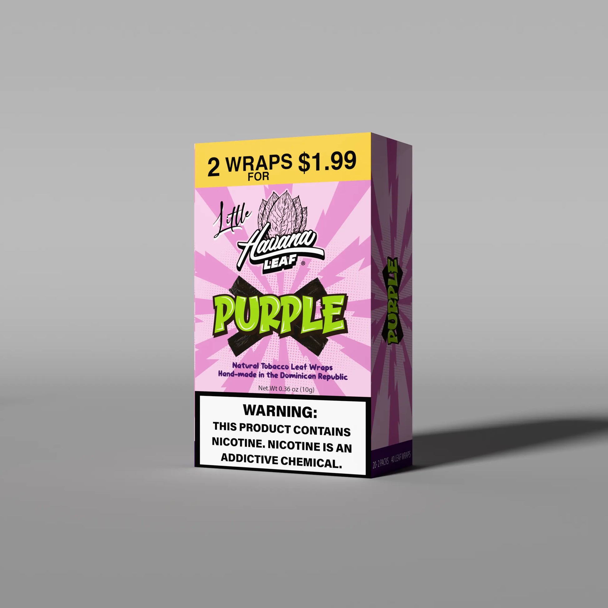 HAVANA LEAF PP 2/$1.99 PURPLE 20/2PK (FINAL SALE) - Chase Cash & Carry