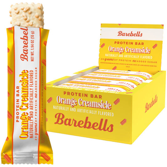 BAREBELLS PROTEIN BAR ORANGE CREAMSICLE 12CT