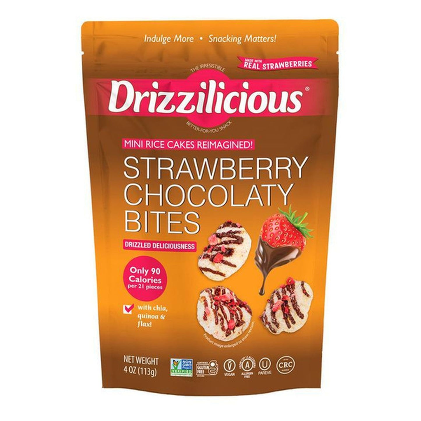 DRIZZILICIOUS 4OZ STRAWBERRY CHOC