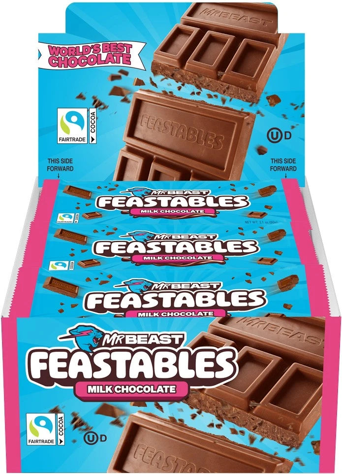 MR BEAST FEASTABLES MILK CHOC BAR 24CT