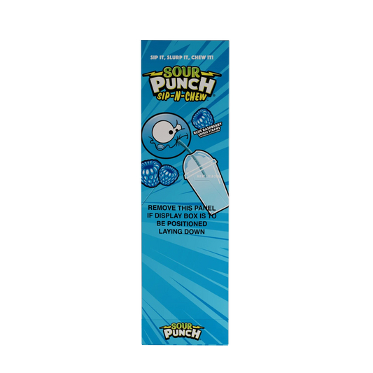 SOUR PUNCH DRINKING STRAWS BLUE RAZ 30CT