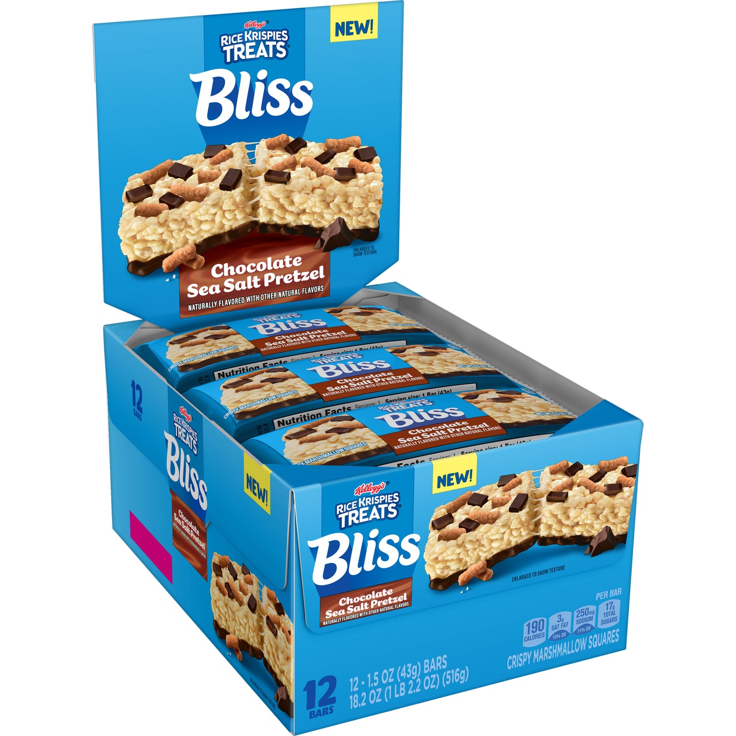 RICE KRISPIES TREATS BLISS CHOC SEA SALT 12CT