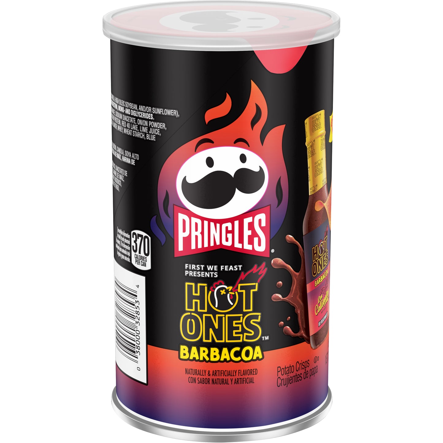 PRINGLES MEDIUM LOS CALIENTES BARBACO 12CT