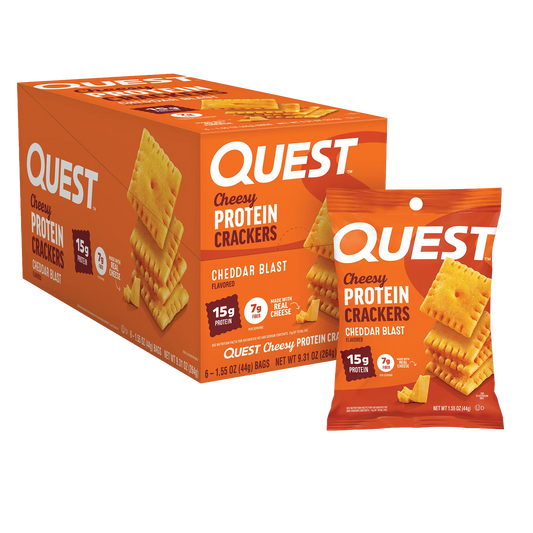 QUEST CHEESE CRACKERS CHEDDAR BLAST 6CT