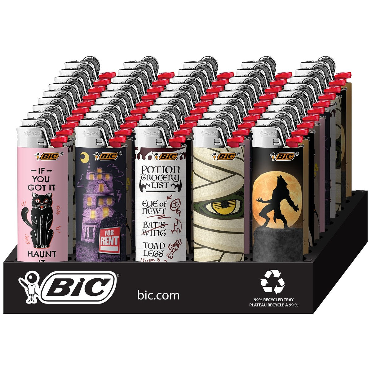BIC LIGHTERS SPOOKY 50 CT