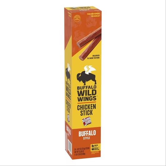 SLIM JIM GIANT BWW CHICKEN BUFFALO 24CT