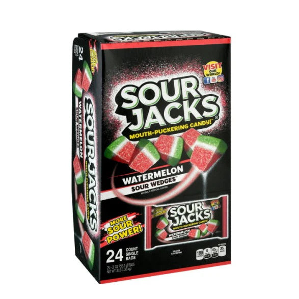 SOUR JACKS 3/99 WATERMELON 24CT