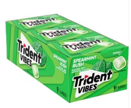 TRIDENT VIBES WALLET PACK SPEARMINT RUSH 9CT